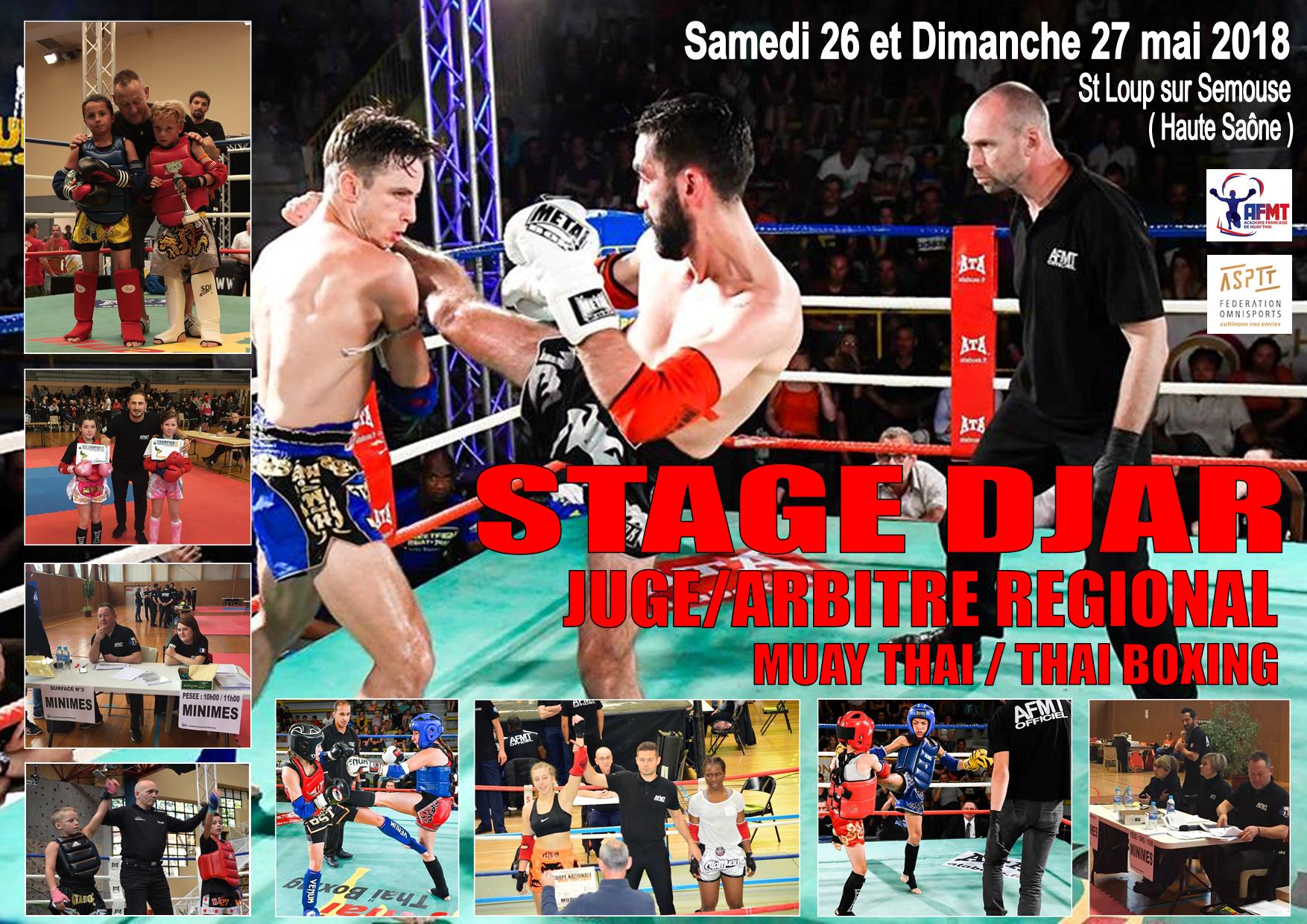 AFFICHE STAGE JUGES ARBITRES mai 2018