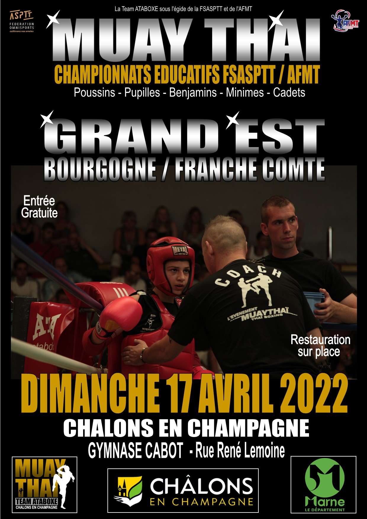 AFFICHE CHAMPIONNAT GRAND EST educatifs 2022