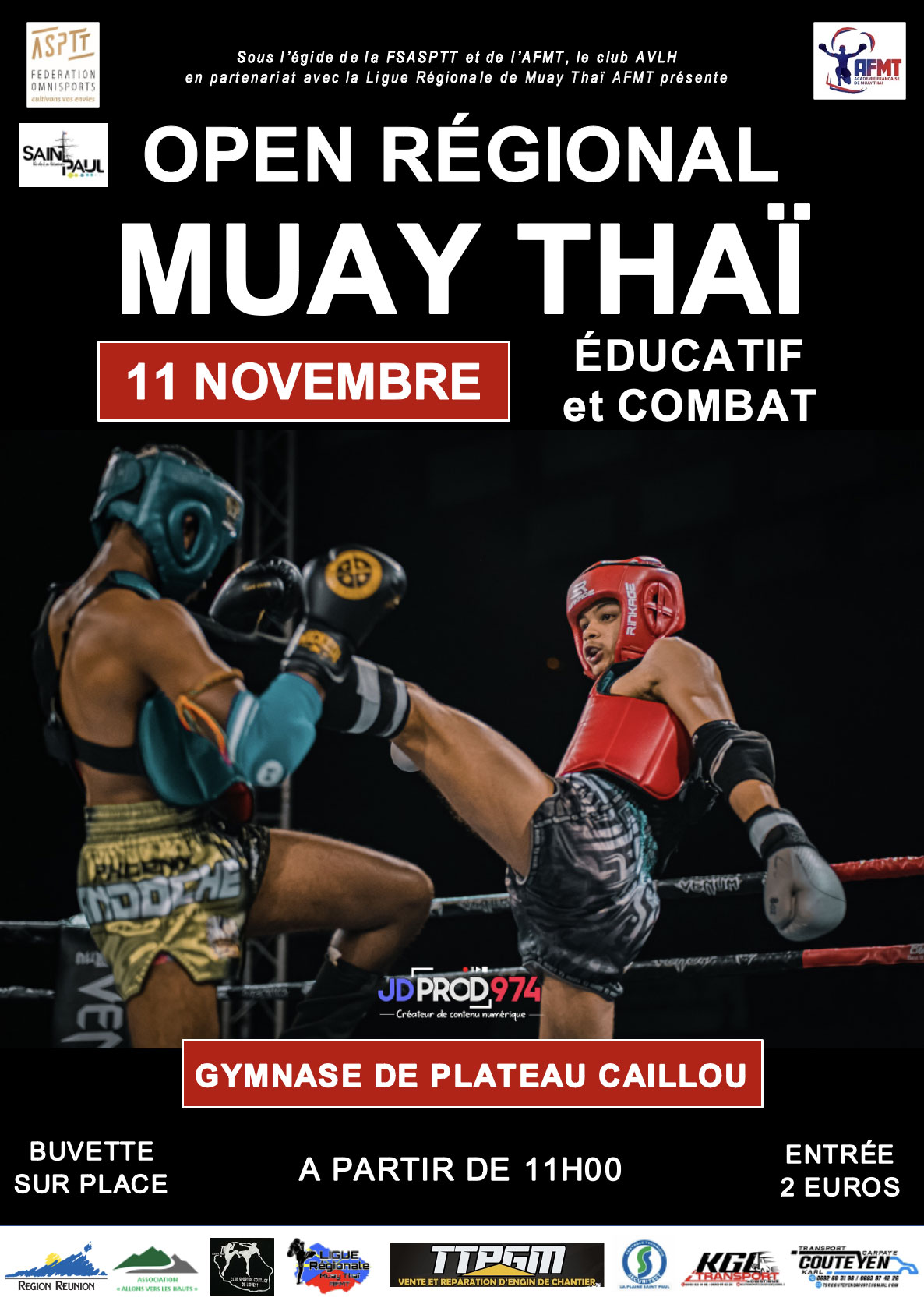Affiche Open Regional Muay Thai 11112023